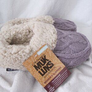 NWT - Muk Luks Moselle Slippers - Medium (7-8)